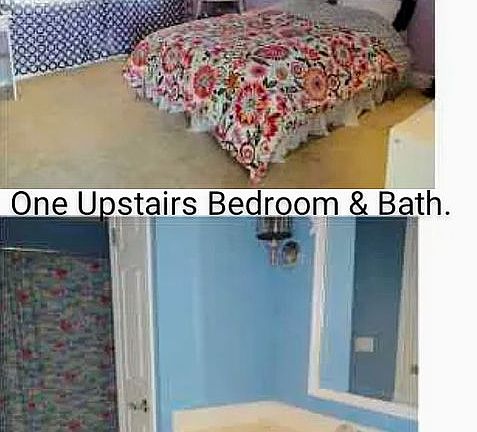 Upstairs bath, bedroom 1