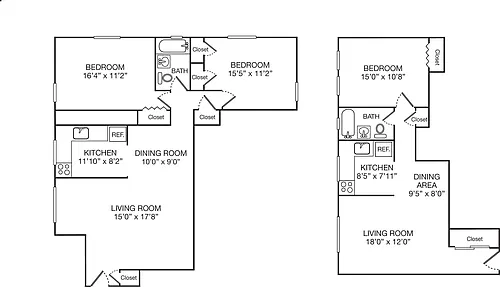Floor plan 2 Bedroom