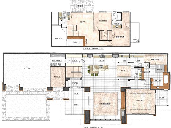 Colored Floor Plan