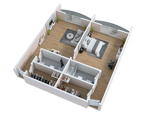 Floor plan One Bedroom
