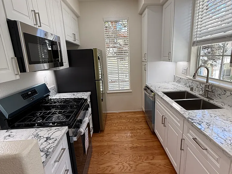 View of kitchen.