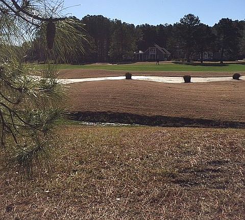 Rear overlooks 2nd fairway