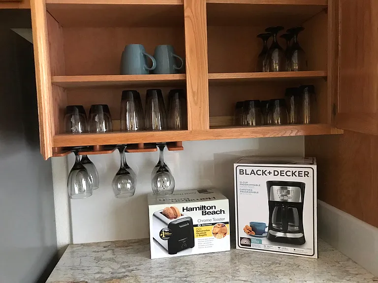 All dishes, cookware, utensils etc are furnished for tenants use.