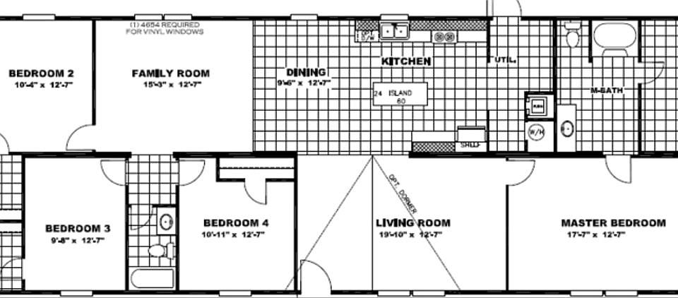 Floor plan of the home