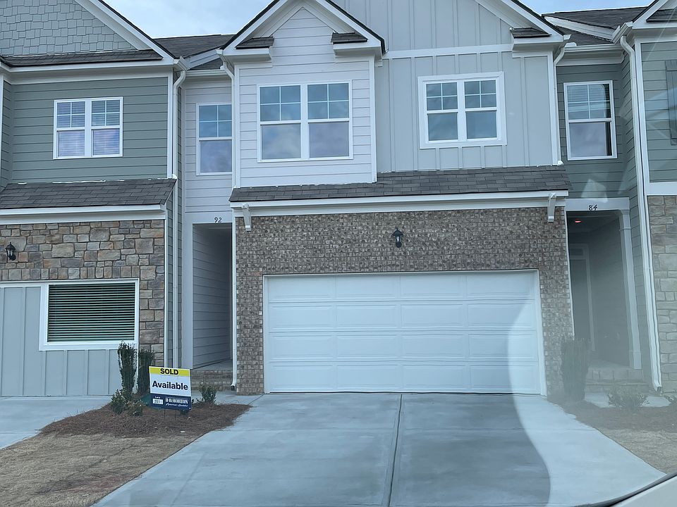 Exterior of townhouse (3 stories).