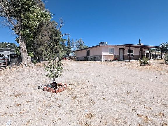 Front yard with trees