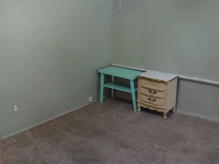 Bedroom 1 has 3 windows, ceiling fan with led light, very private with metal door, carpet is excellent- cozy!!