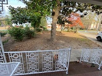 view from front porch