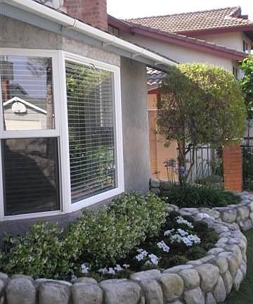 New windows.Landscaping