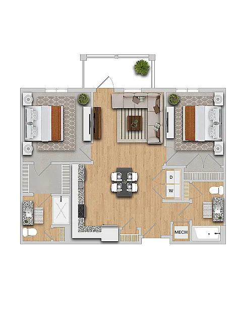 Floor plan Cypress A