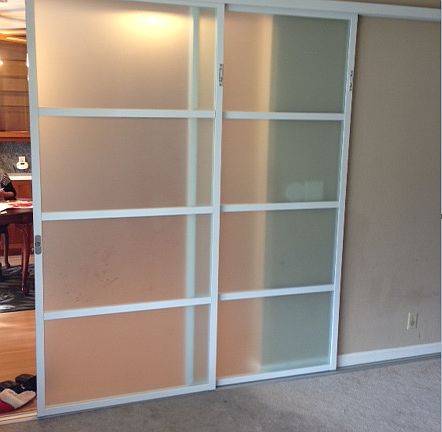 Doors added to close off living room if desired