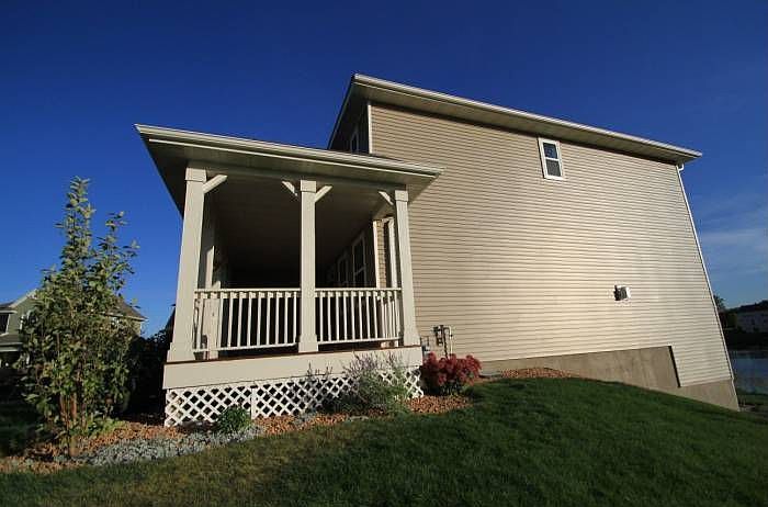 West side of home