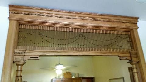 Archway between living room and kitchen