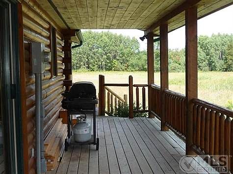 Whatever the weather, you can sit on the porch and appreciate the wildlife and rural setting of the 40 acre site.