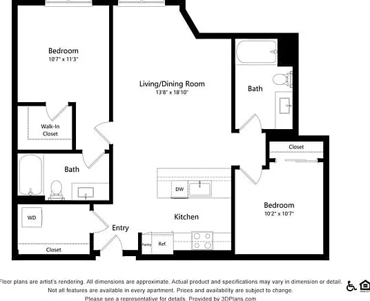 B6 | 2x2 | 972 sq ft B6 | 2x2 | 972 sq ft