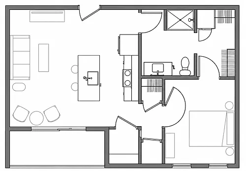 Floor plan 1E