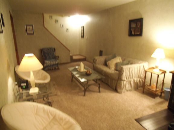 Family Room in Basement