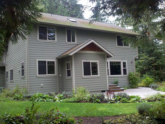 The backside of the house