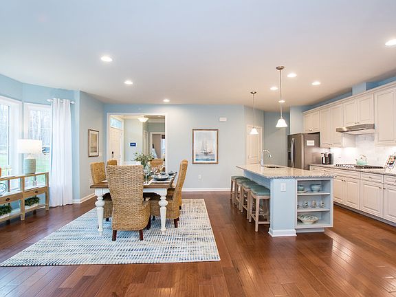 Kitchen Open to Dining Area