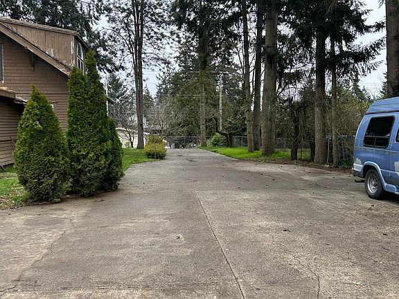 Driveway from the street.