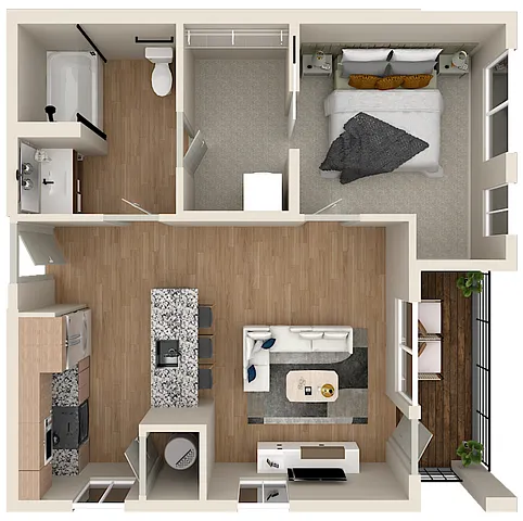 Floor plan The Patent-1C ADA