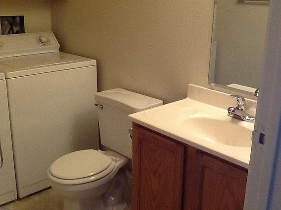 Bathroom with laundry