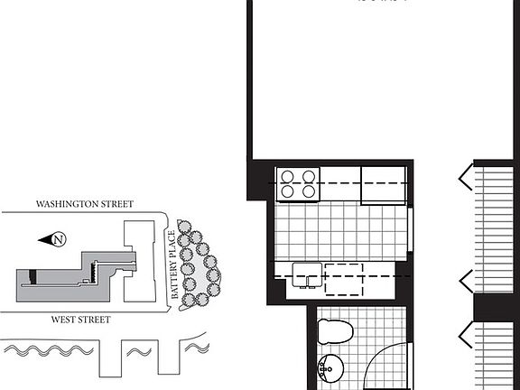 2nd image of 1 West St APT 2812
