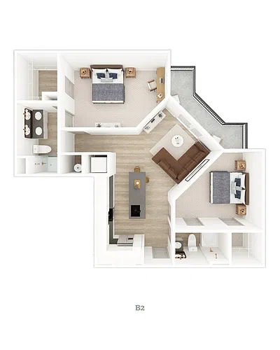 Floor plan B2