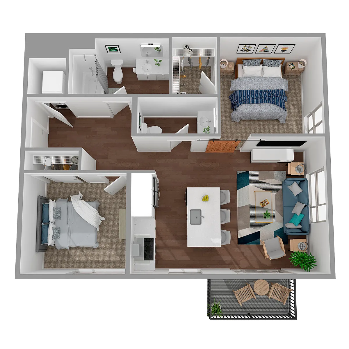 Floor plan 2X2 - B112