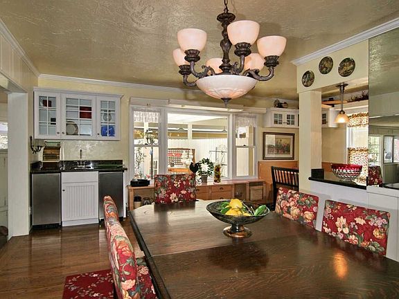 Dining room is one of three options for entertaining