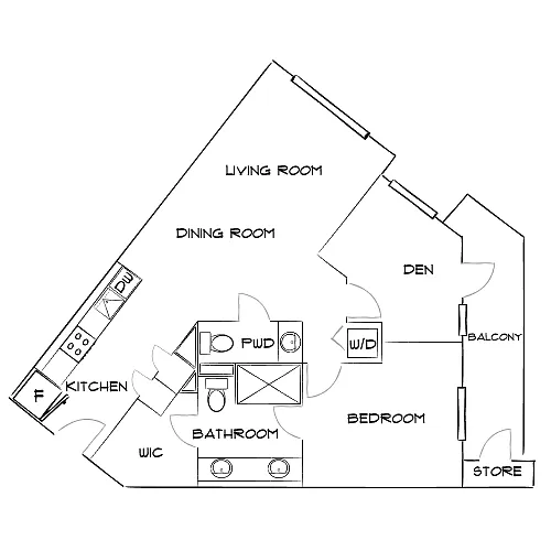 Floor plan Design 1B15