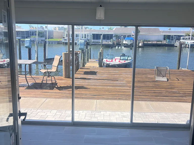 Water and Dock view from Florida Room