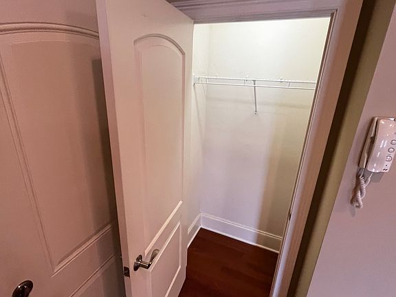 Entry closet. Located next to front door.