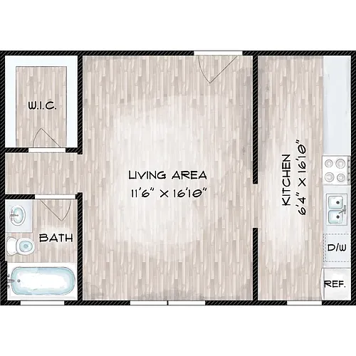 Floor plan Studio