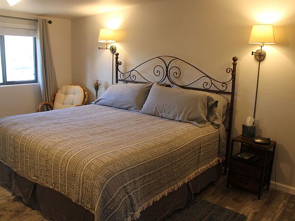 Bed with cross ventilation on cool summer nights.