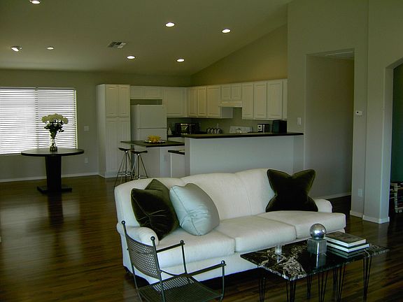 A Great Room open to everything with Cathedral Ceilings!