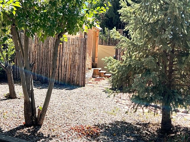 fencing around casita