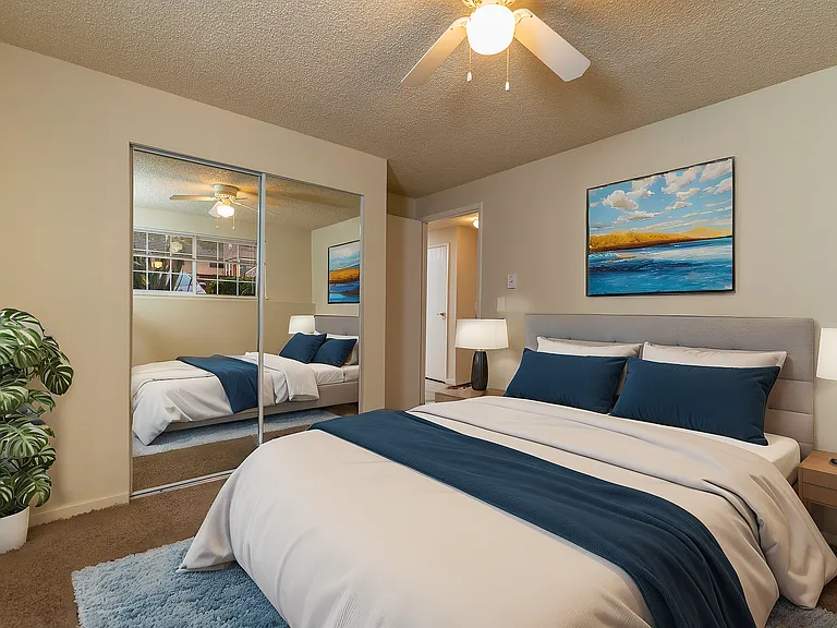 Relax in style in this beautifully designed bedroom with modern comforts. Relax in style in this beautifully designed bedroom with modern comforts.