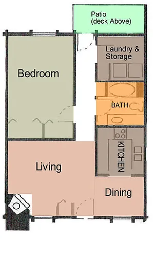 Floor plan 1 Bedroom Luxury Flat