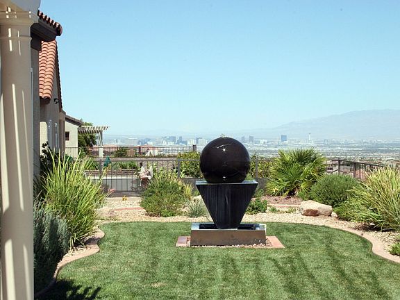 Water Fountain in Backyard
