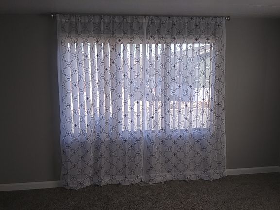 New blinds and curtains.
