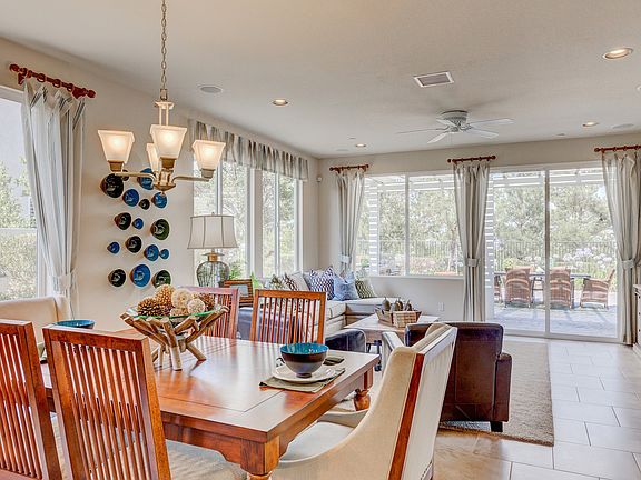 Dining area overlooking great room