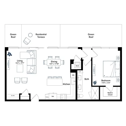 Floor plan PHA1