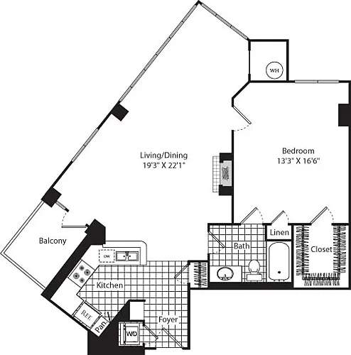 Floor plan B6 (Penthouse)