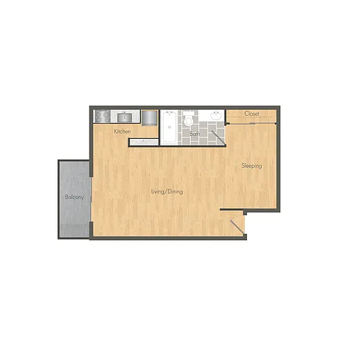 Floor plan Studio A