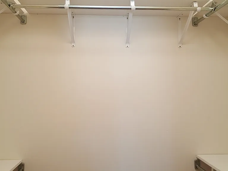 Upstairs walk in closet