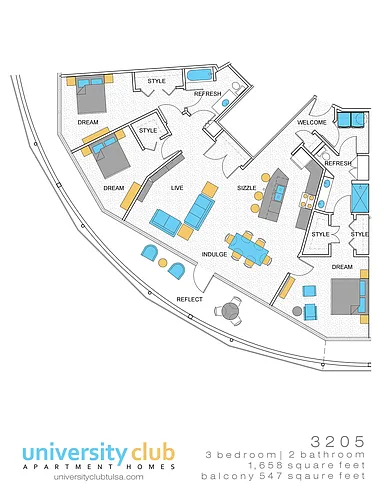 Floor plan PH32 3X2