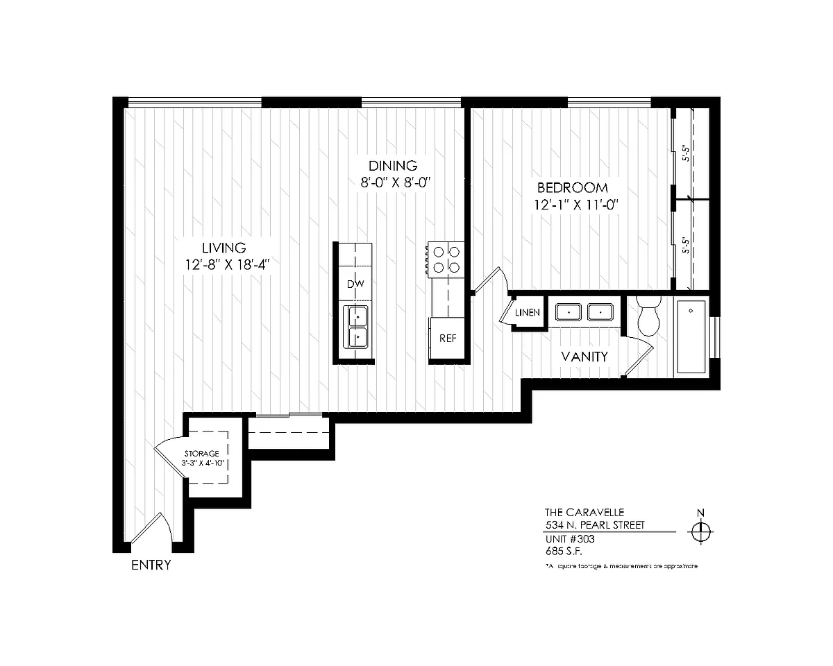 Floor plan 1 bedroom