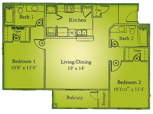 Floor plan A2B