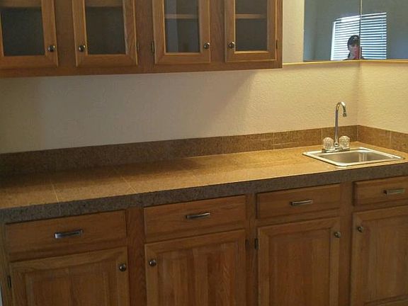 Wet bar in living room